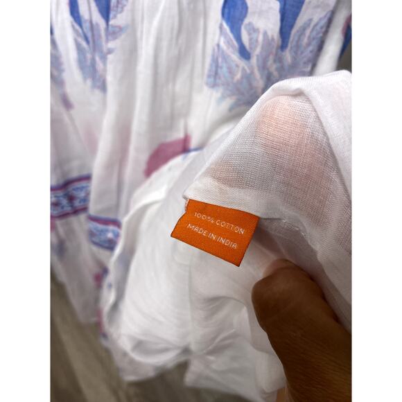 Oliphant Tuckernuck Smocked Maxi Dress size L large - Picture 6 of 7